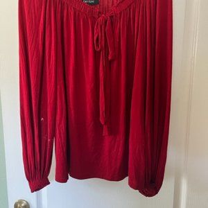 red blouse